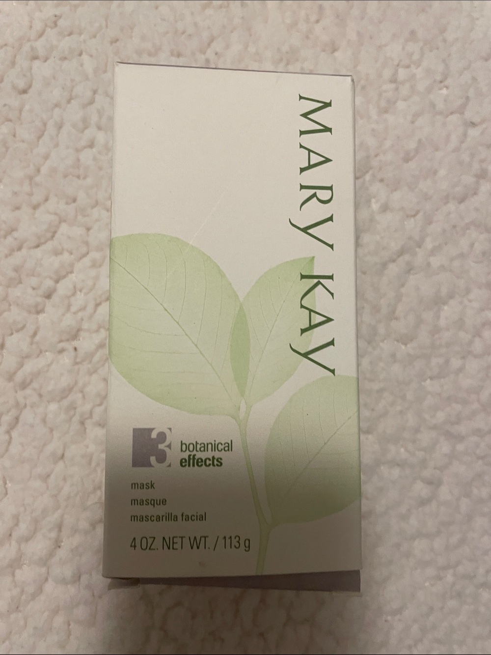Mary Kay Botanical Effects Facial Mask — White & Light Green Packaging